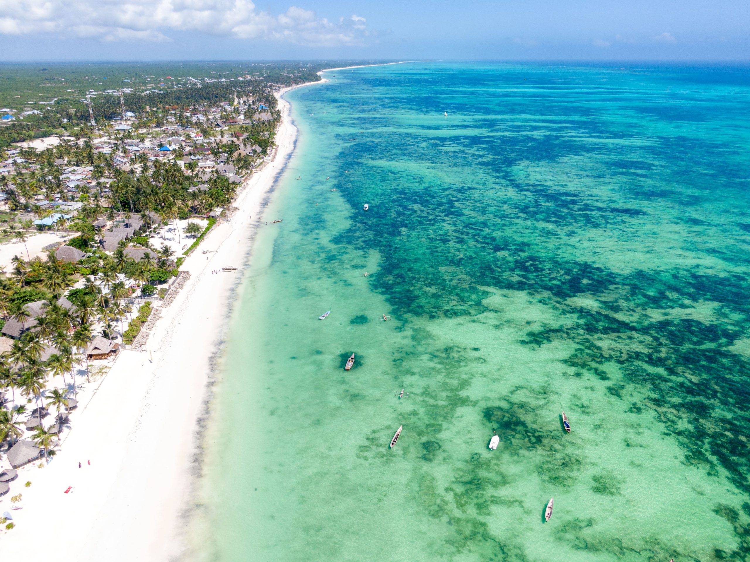 aerial-view-blissful-zanzibar-region-tanzania-east-africa-min Pristine Beach Sand in Zanzibar
